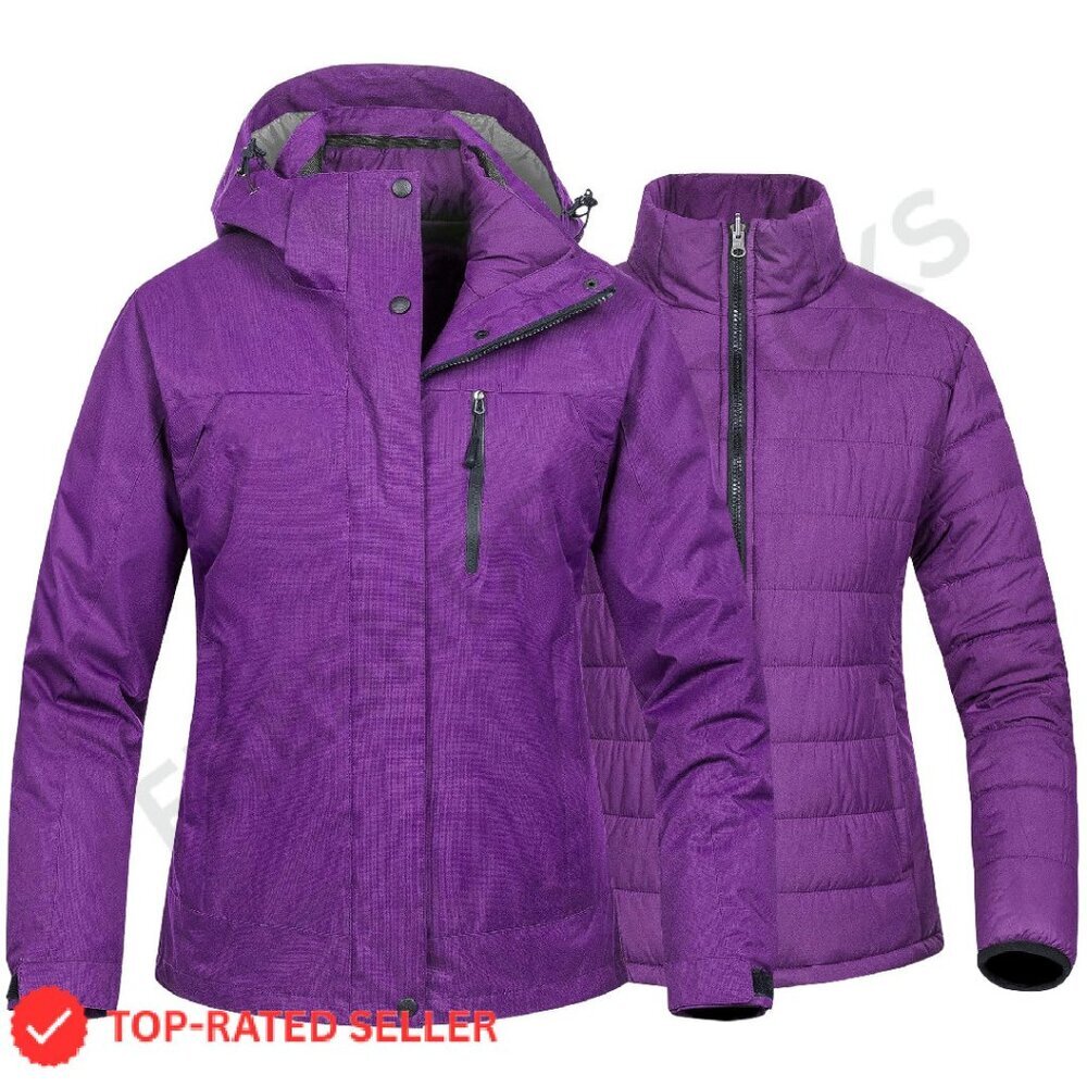 Waterproof Ski Jacket Windproof Snowboarding Coat Warm Winter Functional